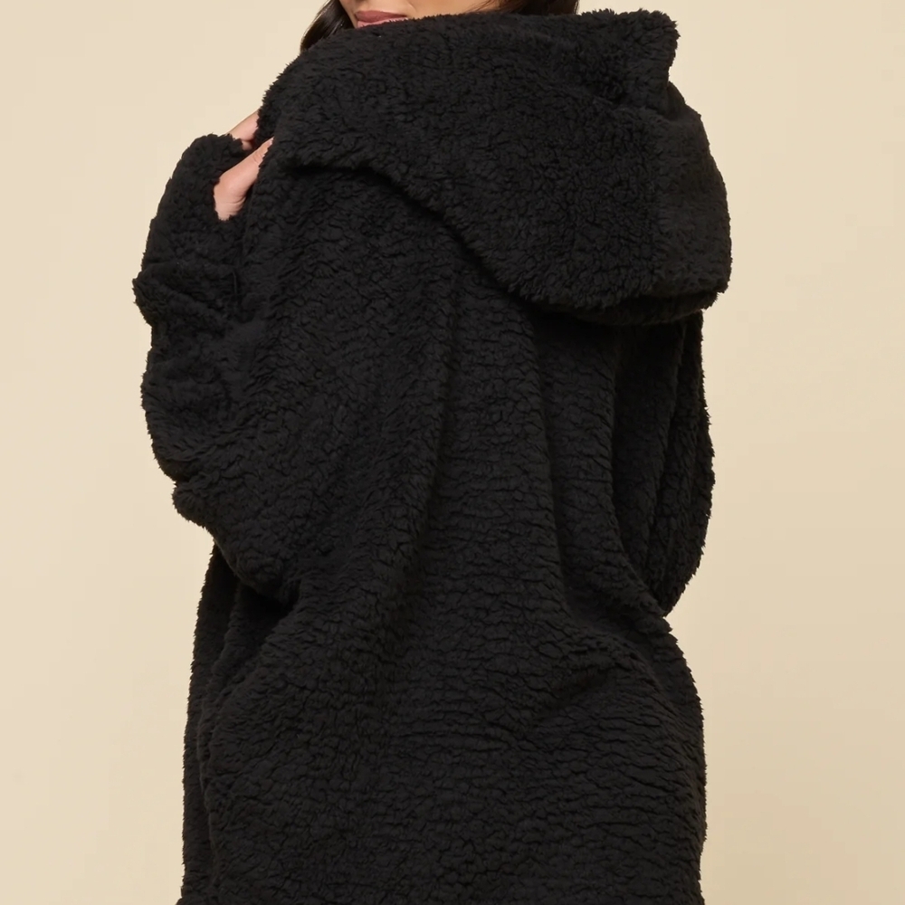 POPFLEX Black Teddy Jacket - Picture 5 of 12